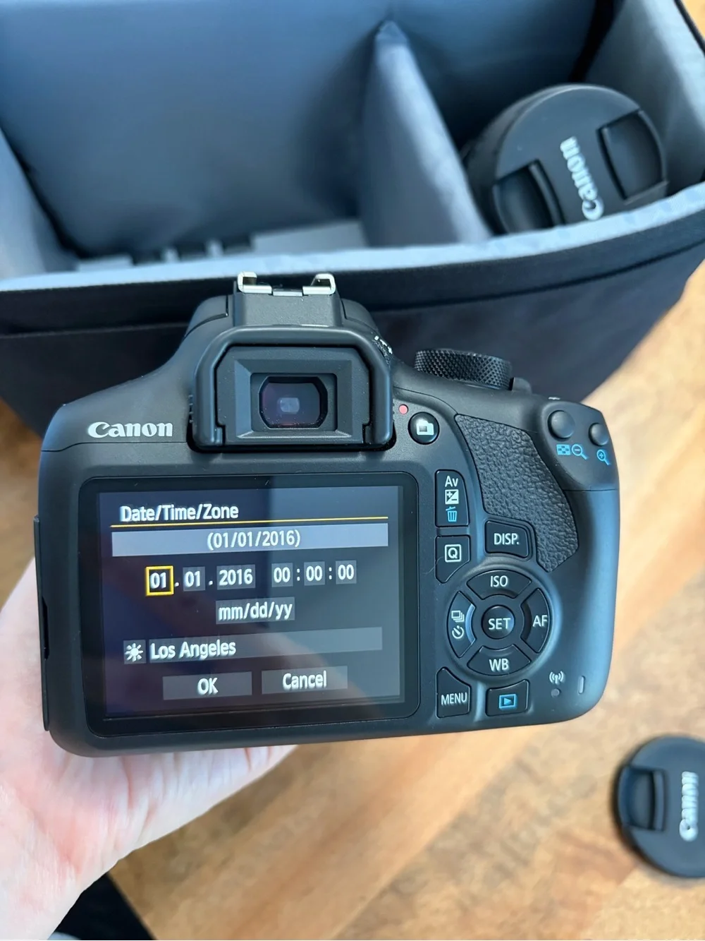 Canon EOS Rebel T6 DSLR Camera with 18-55mm Lens - Black